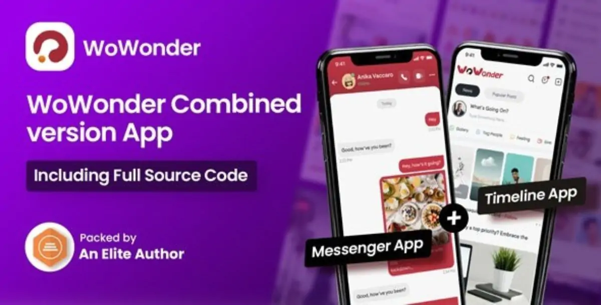 WoWonder Mobile - The Ultimate Combined Messenger & Timeline Mobile Application + IOS